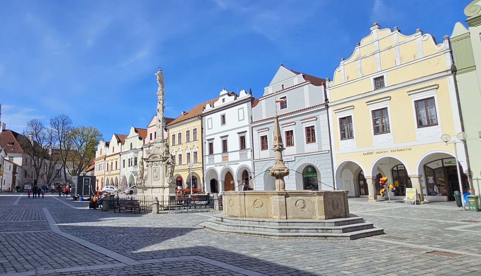 Masaryk Square in Třeboň, Czech Republic